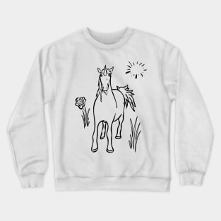 Magical Unicorn on a Sunny Day Crewneck Sweatshirt